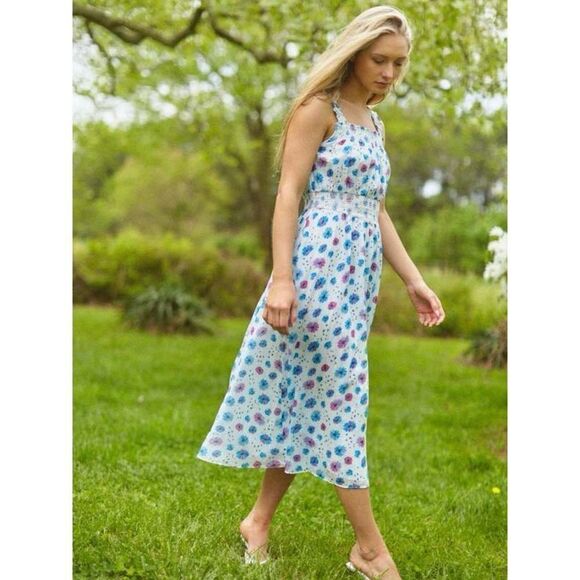 LoveShackFancy Pasha Deep Cotton Candy Dress Size XS Floral - Picture 4 of 12